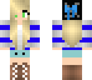 cute blue girl