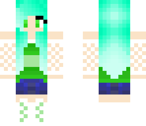 aqua green girl