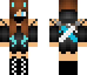 blue ninja wolf girl