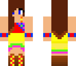 awesomly colorful girl