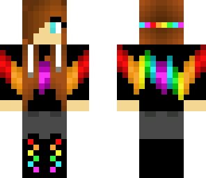 rainbow music girl