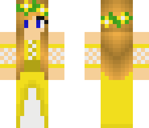 yellow flower girl