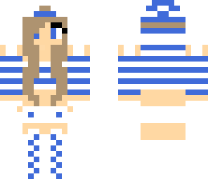 cute blue and white girl