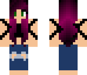 purple haired girl