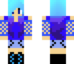 blue hoodie girl
