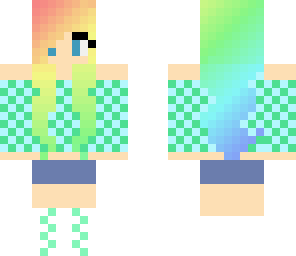 cute rainbow girl