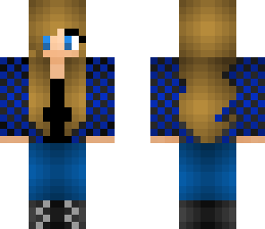 girl with checker shirt