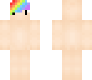 rainbow bangs hair base - boy