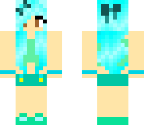 electric summer blue girl