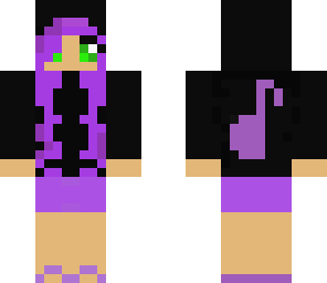 girl purple music lover