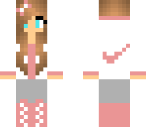 pink nike girl