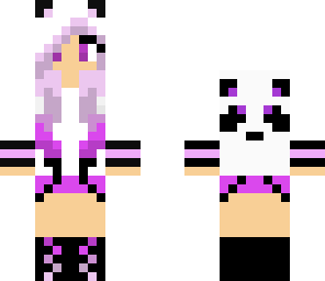 purple panda girl