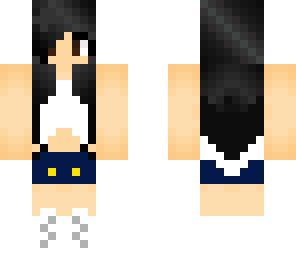 black-haired summer girl