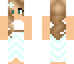 mint dress girl