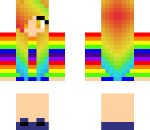 rainbow girl