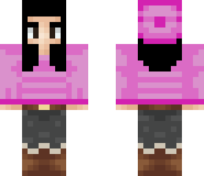 cute  pink winter girl