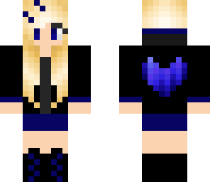 blue heart girl