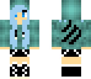cute blue hoodie girl