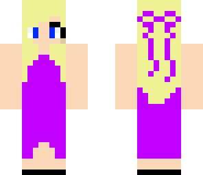 cute purple prom girl