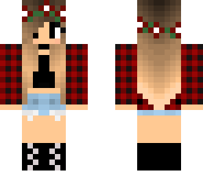 goth plaid flower girl