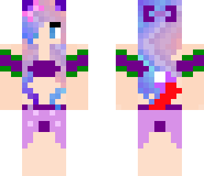 cute bikini cotton candy cat girl
