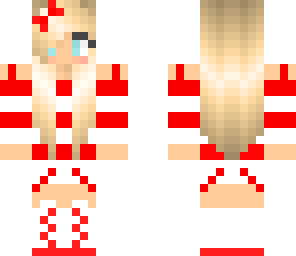 red and white girl