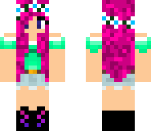 pink haired girl