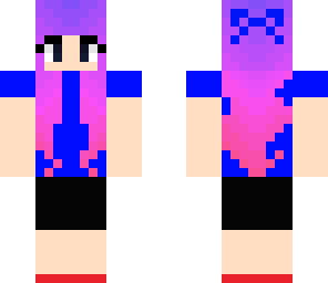 girl with purple hair