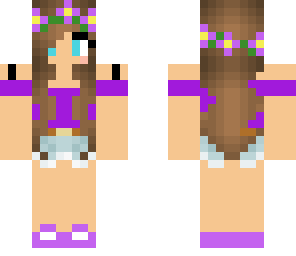 purple flower girl