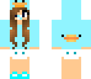 blue baby duck girl