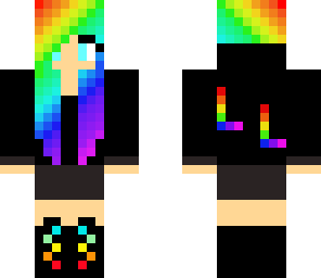 rainbow girl edit