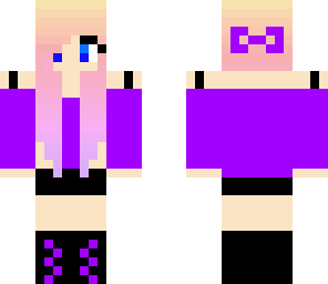 purple awesome girl