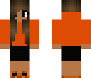 orange hoddie girl