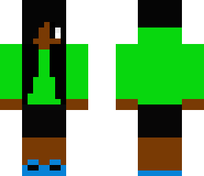 green hoodie girl