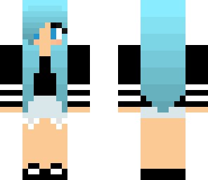 blue hair girl