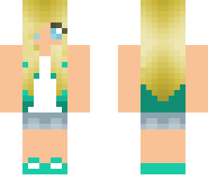 blonde summer girl