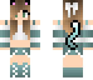 cyan kitty girl