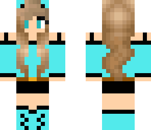 blue panda girl