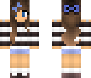 brown and blue girl