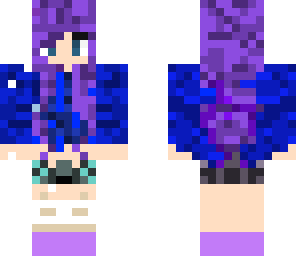 purple and bule girl