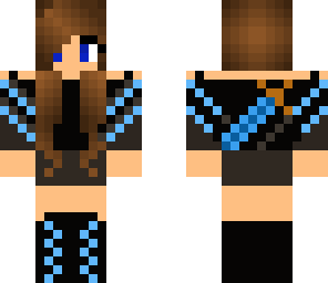 blue warrior girl