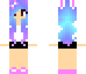 pastel bunny girl