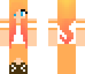 orange dream icecrean girl