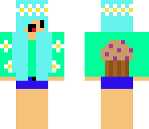 chibi girl in awesome flower muffin stuff