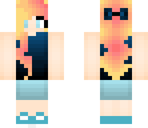 fading sunset girl