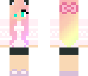 cute pastel cat girl