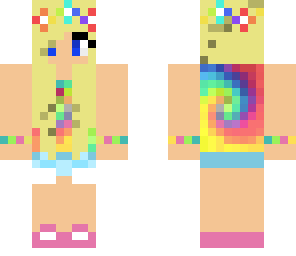 tie dye girl