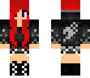 red hair with fairy tail emblem