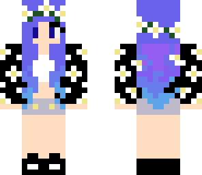 blue hair girl outfit 7