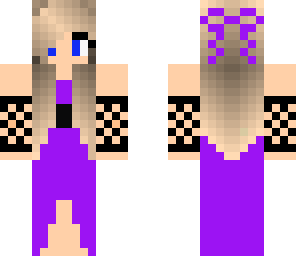 purple dress girl